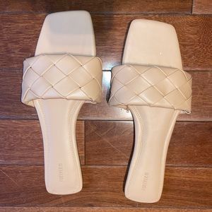 Beige tan sandals